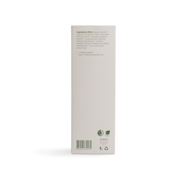 72k active toner spray men back packaging