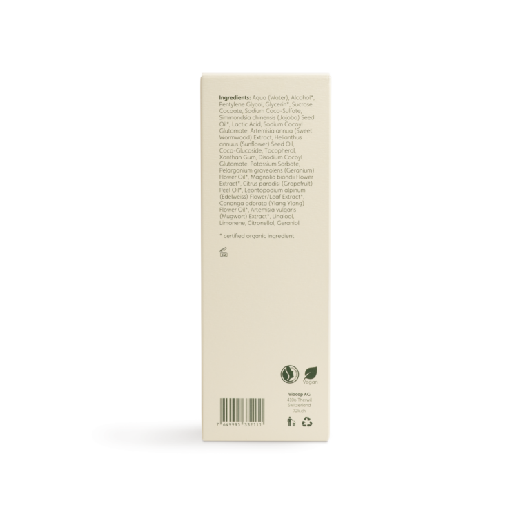 72k active toner spray women back packaging