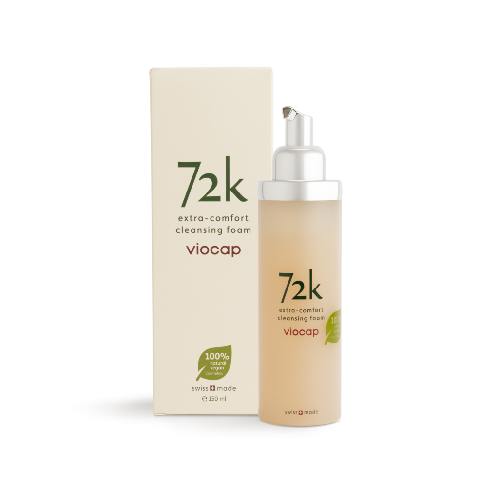 72k extra comfort cleansing foam front product packaging