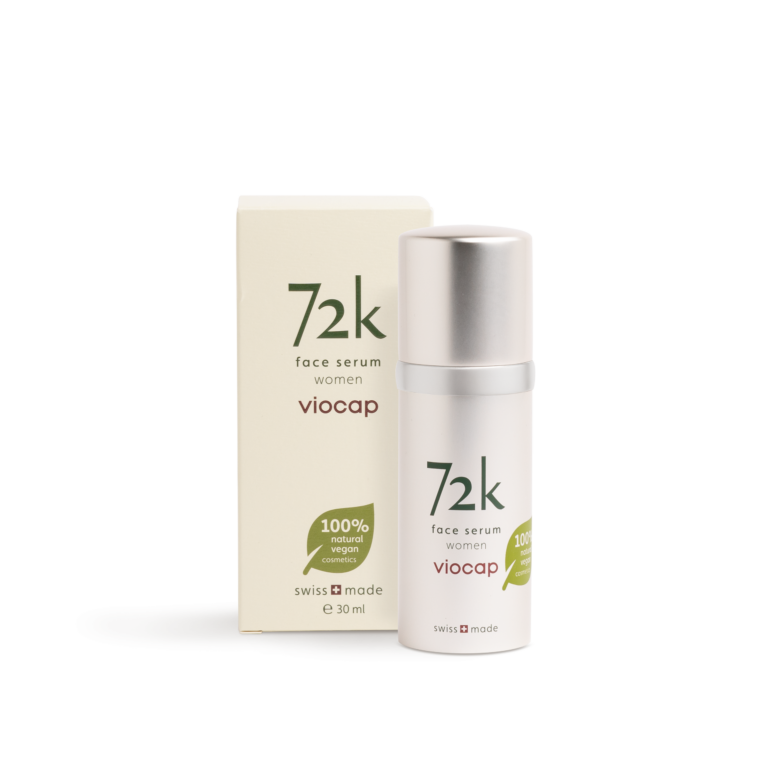 72k face serum women front product packaging