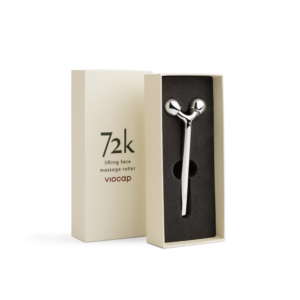 72k lifting face massage roller front product packaging open