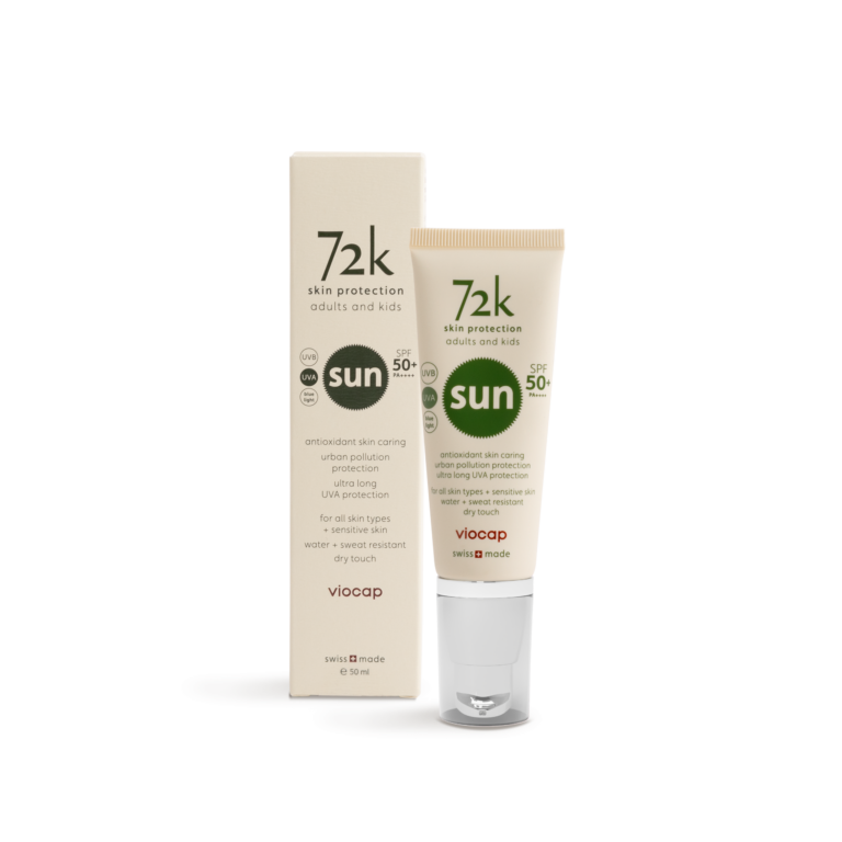 72k sun protection spf50+front product packaging